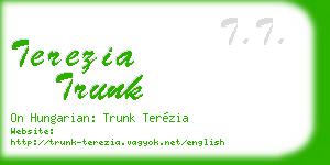 terezia trunk business card