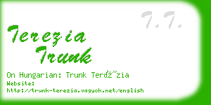 terezia trunk business card